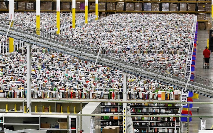 Un entrepôt Amazon. Image Amazon.