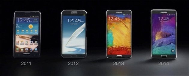 Sorti en 2011, le premier Galaxy Note avait un écran de 5,3"