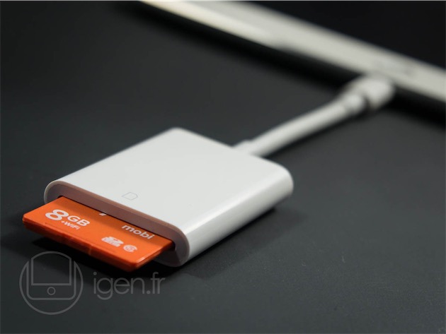 Test de l'adaptateur Lightning vers lecteur de carte SD pour iPhone et iPad