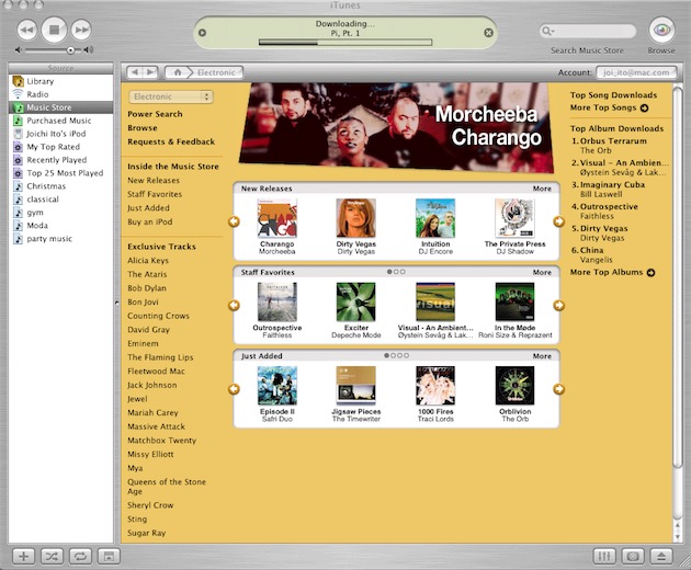 iTunes 4 : un modèle de simplicité à côté de la version actuelle