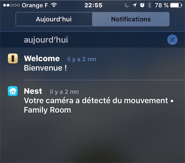 La Nest a « détecté du mouvement », mais la Welcome est capable de vous souhaiter la bienvenue.