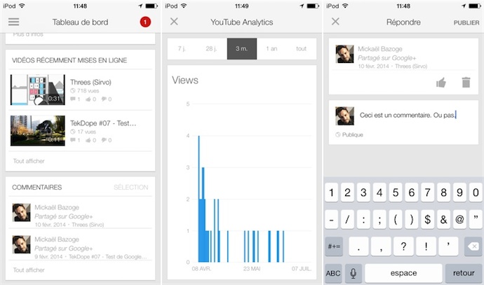 YouTube propose un studio iOS pour les créateurs de vidéos - iGeneration