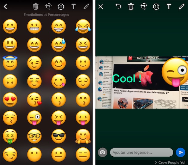 Whatsapp Permet D Ajouter Dessins Textes Et Emojis Aux Photos Et Videos Igeneration