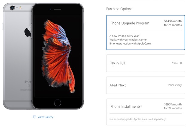 L’iPhone Upgrade Program est aussi disponible sur l’Apple Store en ligne.