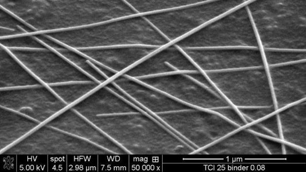 Les fils d’argent épais d’un nanomètre, vus de très (très) près.