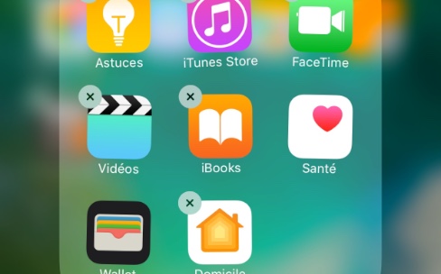 iOS 10 : comment supprimer et restaurer une app Apple