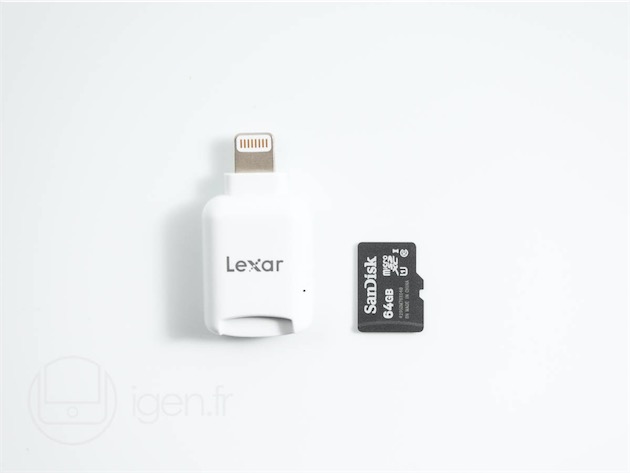 Lecteur de carte microSD pour iPhone et iPad, la solution Lexar