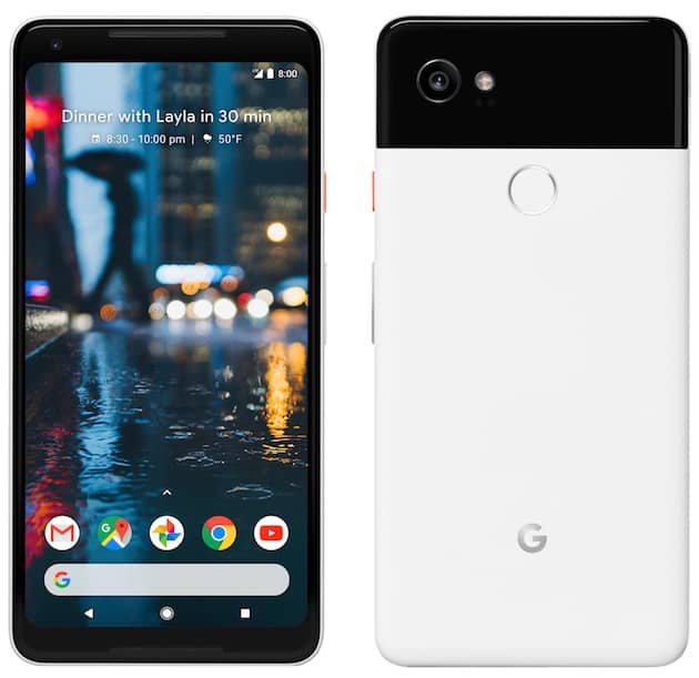 Pixel 2 XL, produit par LG. Cliquer pour agrandir