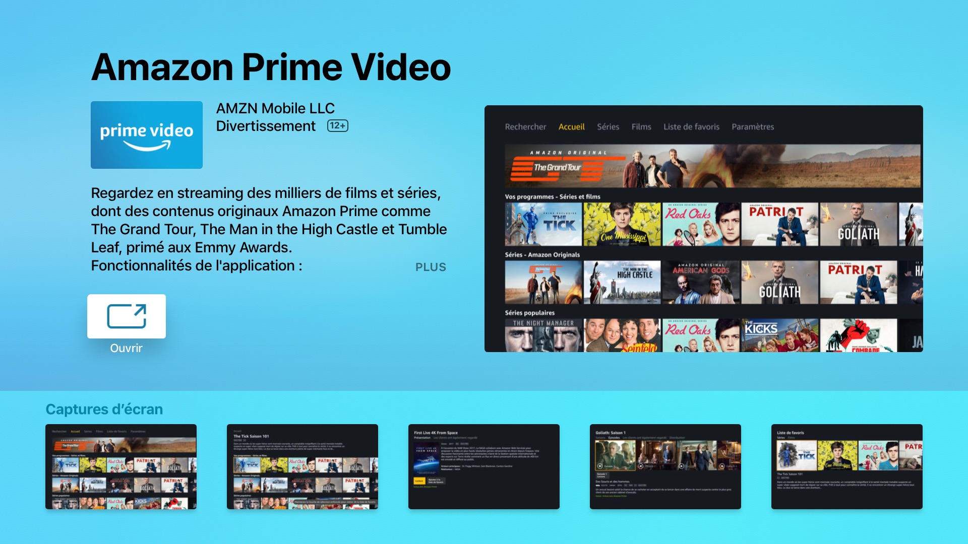 Amazon Prime Video disponible en Apple TV
