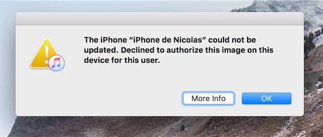 L’installation d’iOS 11 GM a manifestement été bloquée par Apple, mais les fichiers sont toujours en ligne. Cliquer pour agrandir