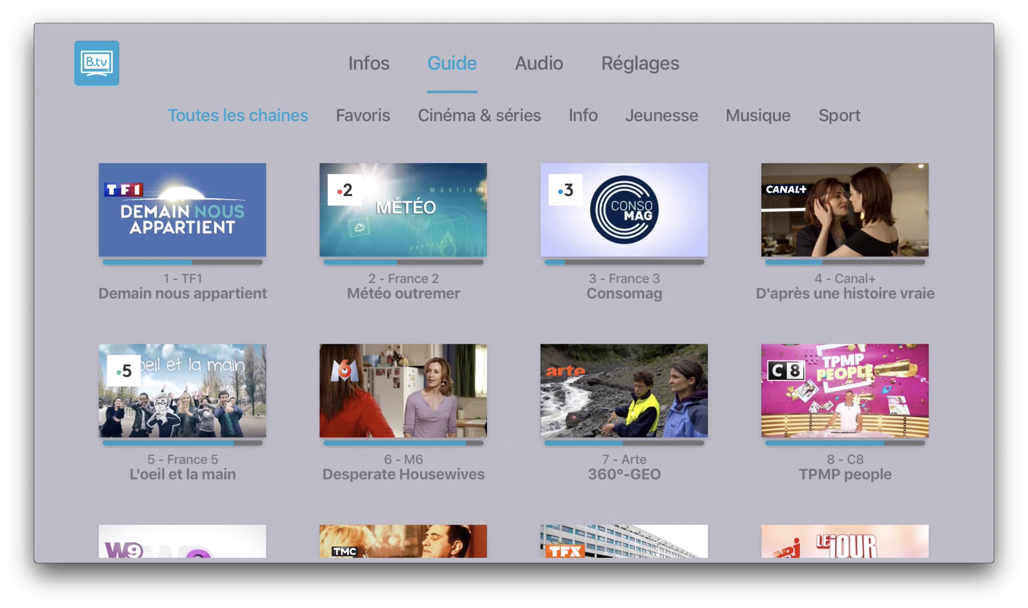 Application Orange Tv Sur Apple Tv L'app B.tv de Bouygues disponible cette semaine sur Apple TV | iGeneration