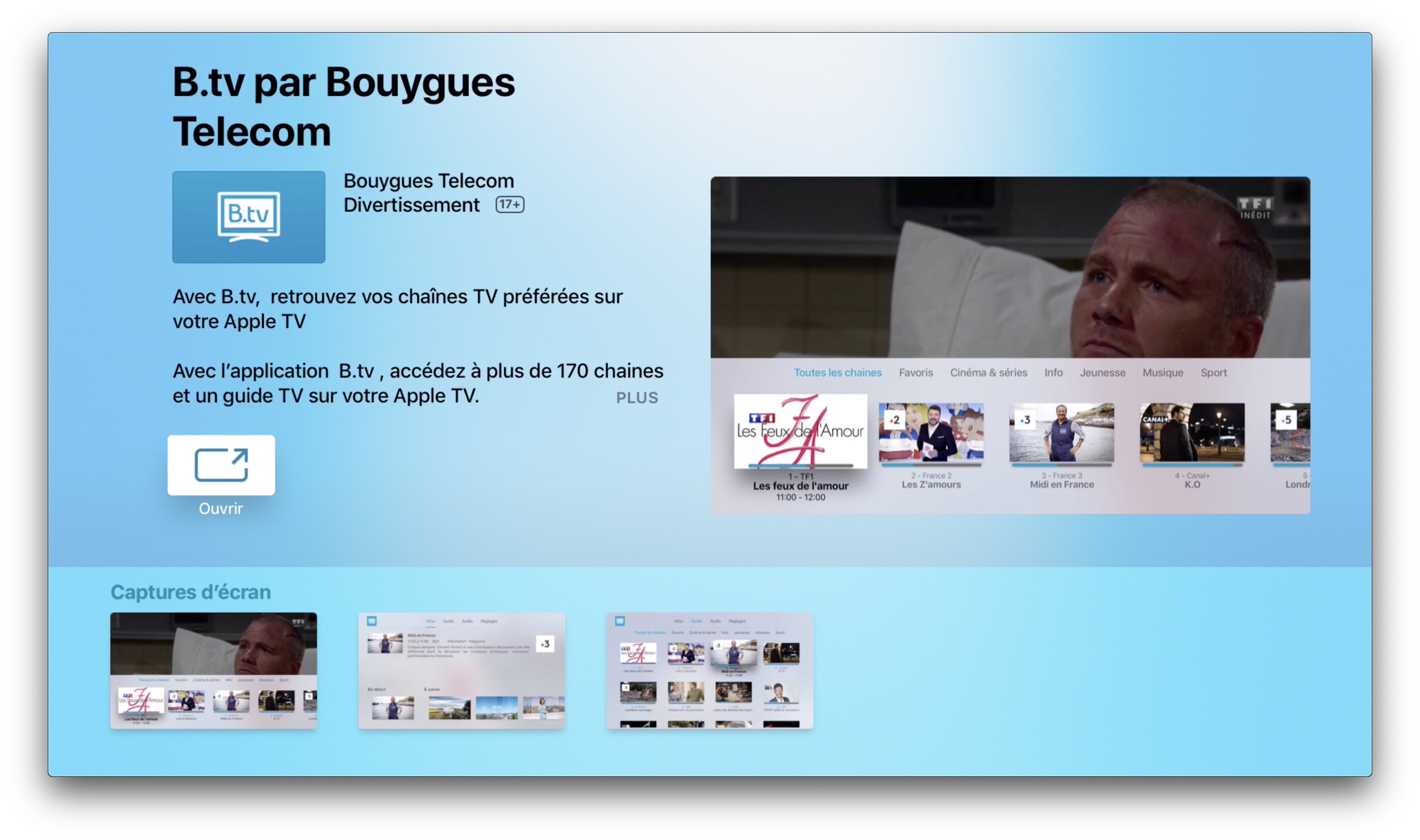 L'app B.tv De Bouygues Maintenant Disponible Sur Apple TV - IGeneration