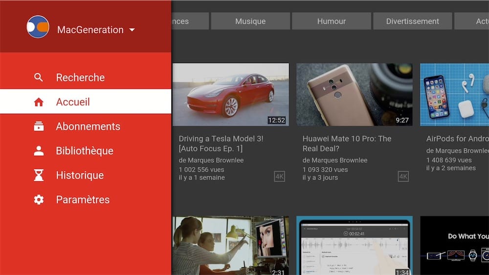 Youtube Enfin Une Nouvelle Interface Pour L Apple Tv Igeneration