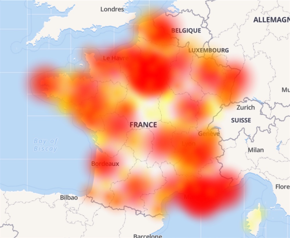 Carte Panne Internet / Des Pannes De Courant Constatees Dans La Region ...