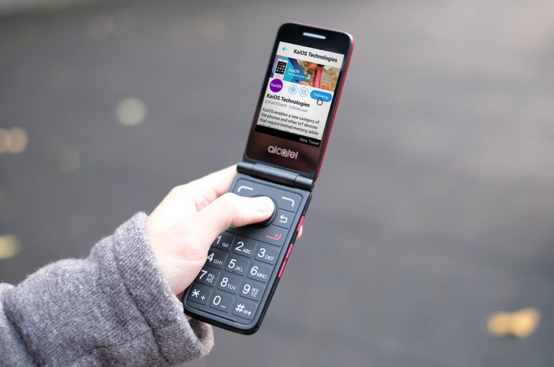 Un dumbphone sous KaiOS avec un clavier T9